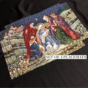 Nativity scene placemats